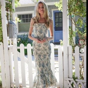 The Geranium Dress in Blue Bouquet 4